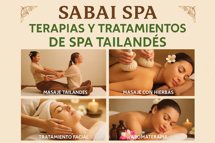 Terapias y tratamientos de spa tailandés en SABAI SPA