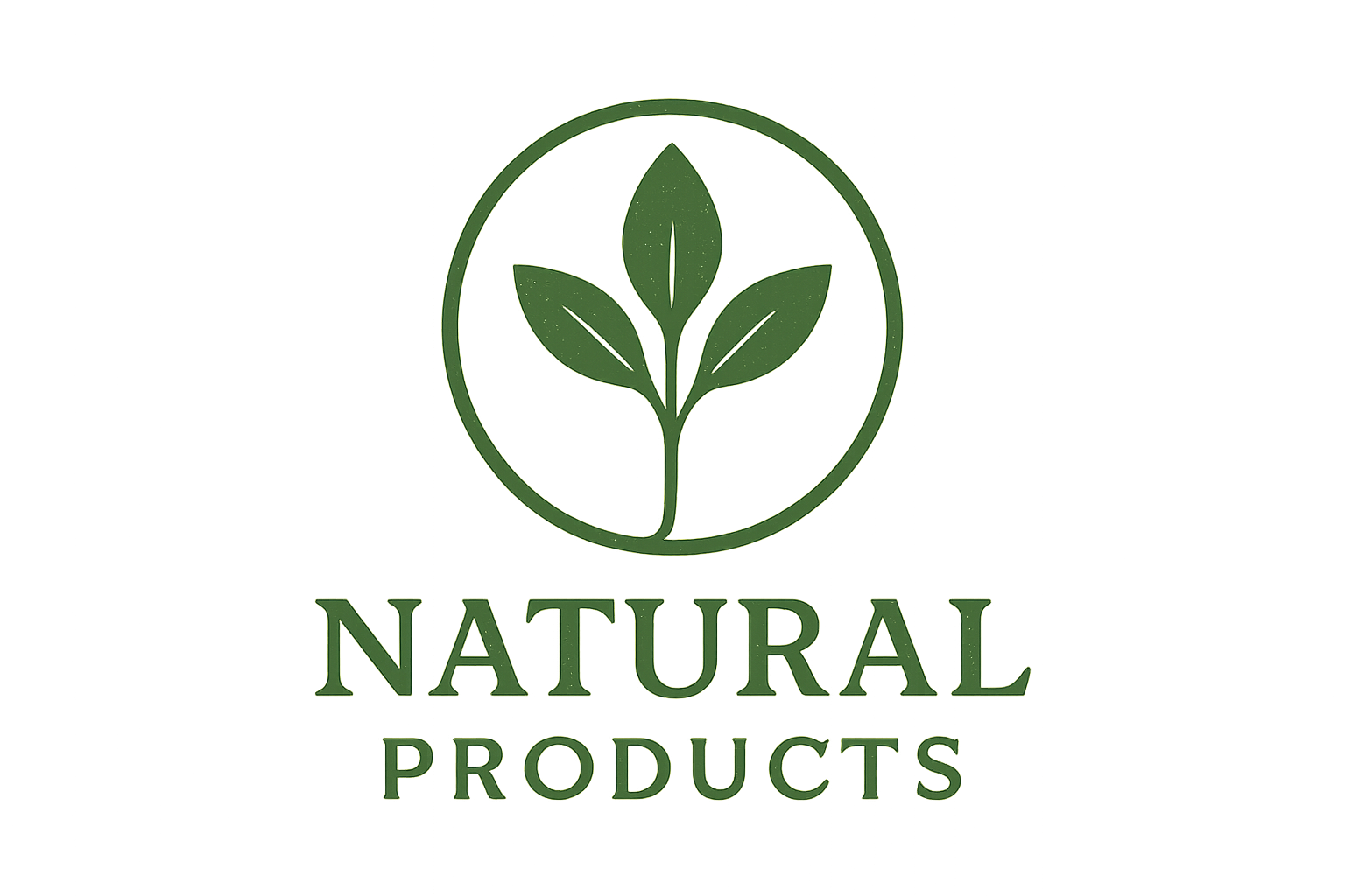 Logo de marca de productos naturales