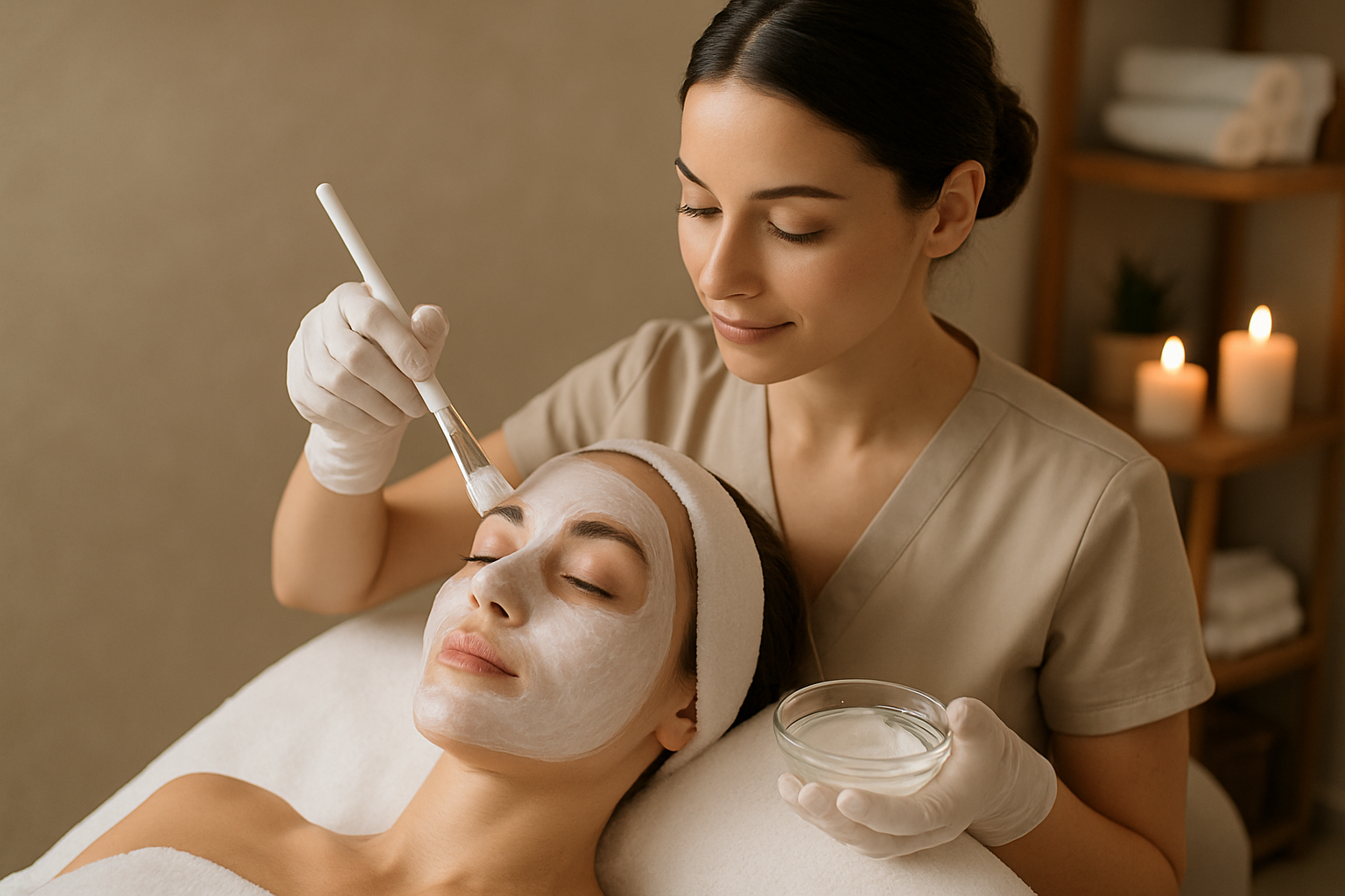 Tratamiento facial rejuvenecedor en spa